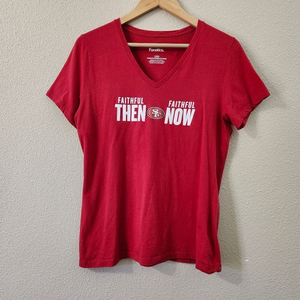 San Francisco 49er Short Sleeve V-neck Shirt